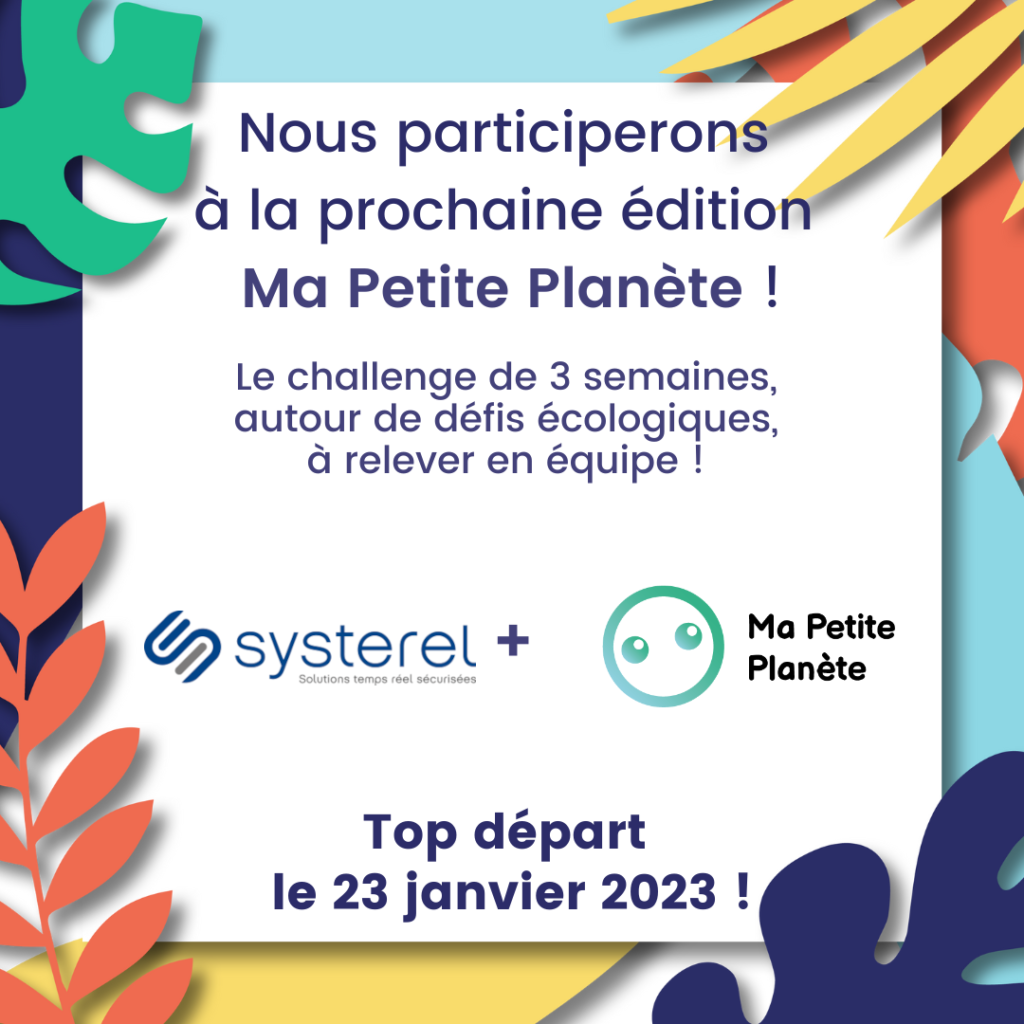 Top départ pour le Challenge Ma Petite Planète ! - Systerel